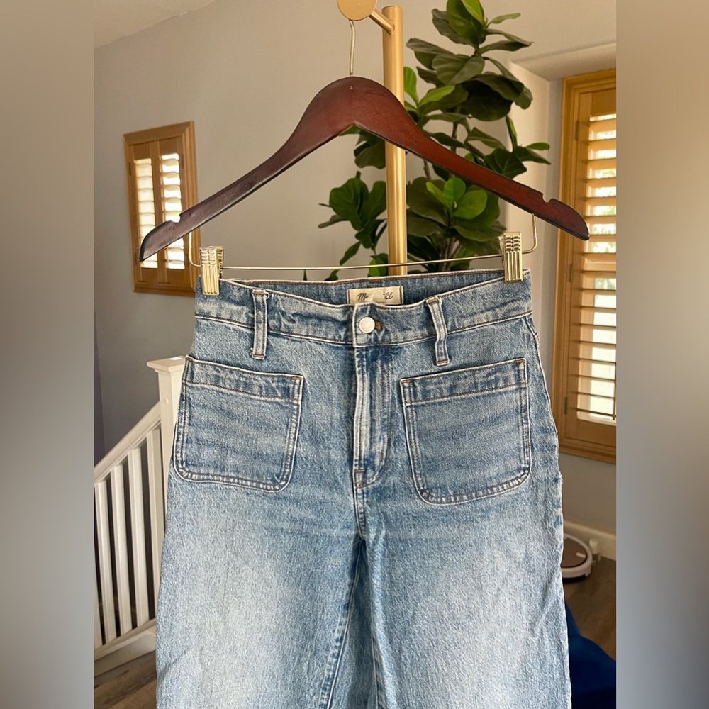 Madewell The Perfect Vintage Patch Pocket Wide Leg Jeans Women’s Size 24 - Picture 6 of 10